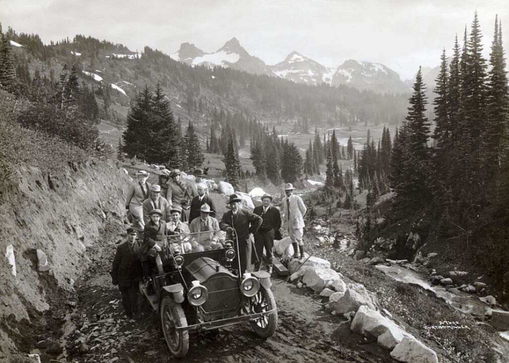 Franklin Lane with group at Mount Rainier